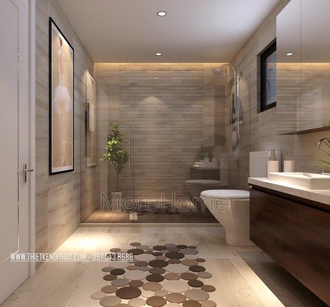 Thiết kế nội thất phòng vệ sinh biệt thự Nam Định